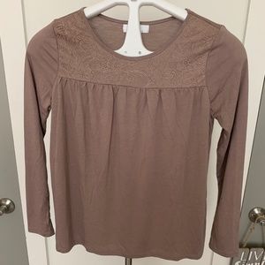 Peyton Bre size 14 brown top